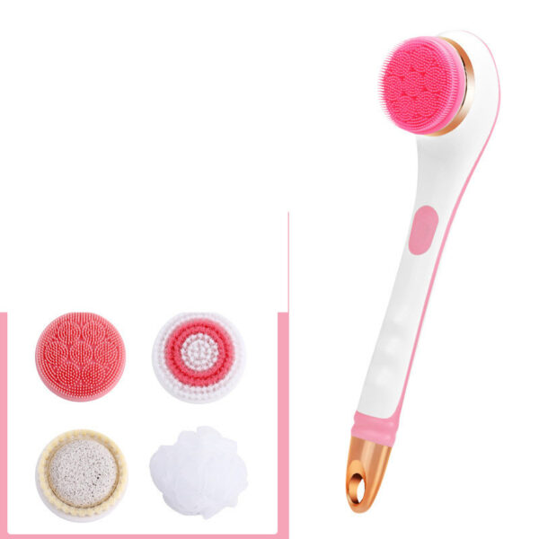 Electric Bath Brush Silicone Back Scrubber USB Rechargeable 2 Speeds Rotating Shower Brush Spa Waterproof Body Cleaning Brush - Image 3