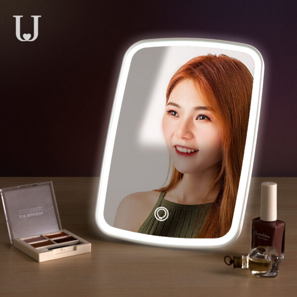 Intelligent Portable Desktop Ladies Makeup Light Adjustable Women Girls Rectangle Mirrors - Image 3