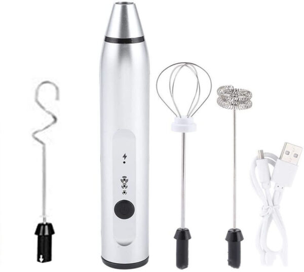 Rechargeable Electric Milk Frother Automatic Kitchen Juice Food Mixer Cream Egg Beater Blender - Image 5