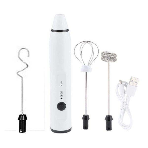 Rechargeable Electric Milk Frother Automatic Kitchen Juice Food Mixer Cream Egg Beater Blender - Image 6