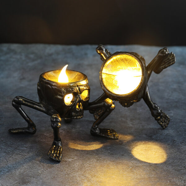 Halloween Skull Hand Lantern Atmosphere Decoration Props Skull Foot Night Lantern Halloween Candle Lantern - Image 5