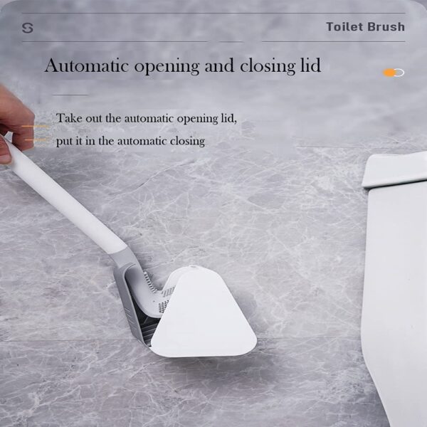 Golf Toilet Brush Wall-Mounted Cleaning Tools Silicone Flexible Bristles Brush Bathroom WC Accessories Cleaning Brush Tools - Image 3