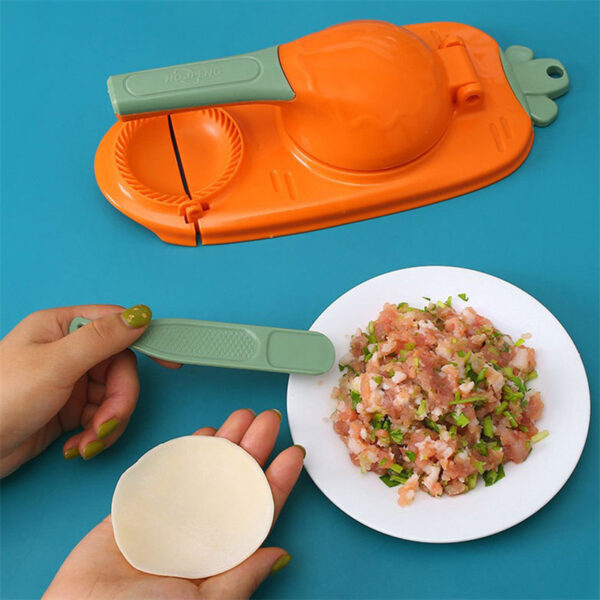 New 2 In 1 Kitchen Dumpling Making Tool Baking Pastry Manual Artifact For Pressing Dumpling Skin Wrapper Mould Dough Press Maker - Image 6