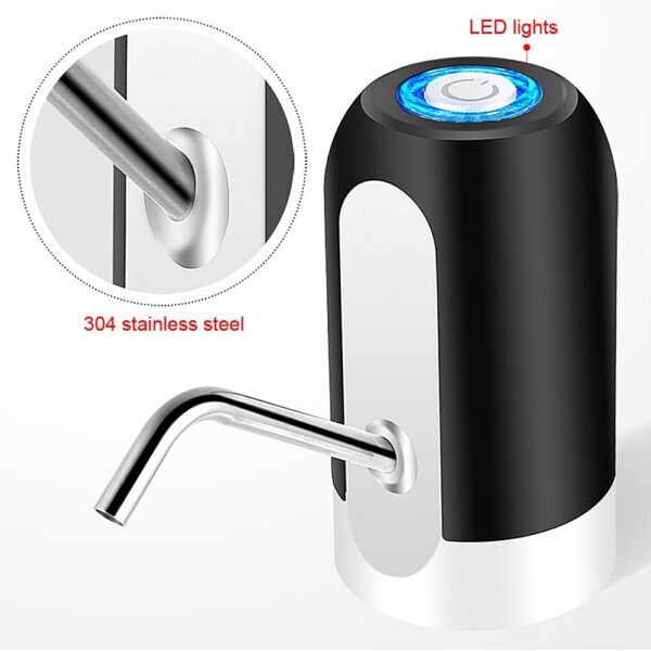 Automatic Electric Drinking Water Bottle Pumps USB Charging With Switching Smart Water Pumping Device Home Appliance - Image 7