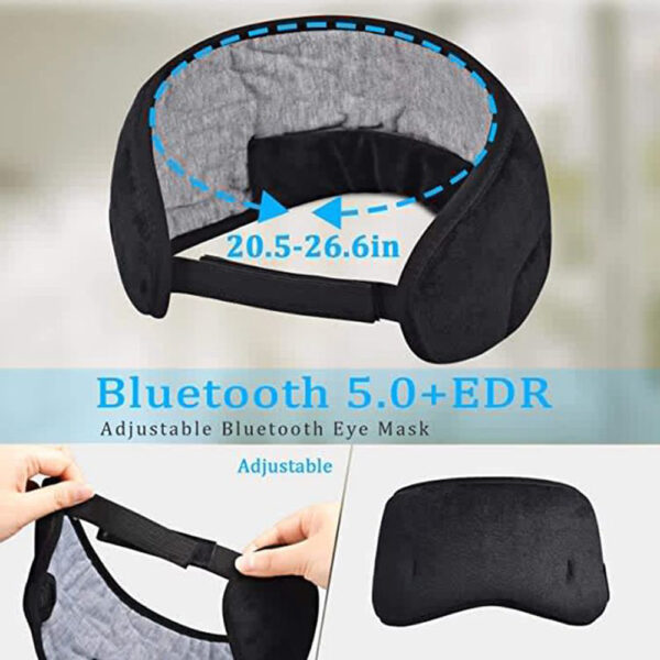 Wireless Bluetooth 5.0 Earphones Sleeping Eye Mask Music Player Sports Headband Travel Headset Speakers - Image 3