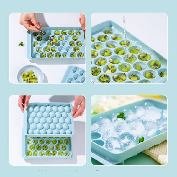 Ice Tray 3D Round Ice Molds Home Bar Party Use Round Ball Ice Cube Makers Kitchen DIY Ice Cream Moulds - Image 10