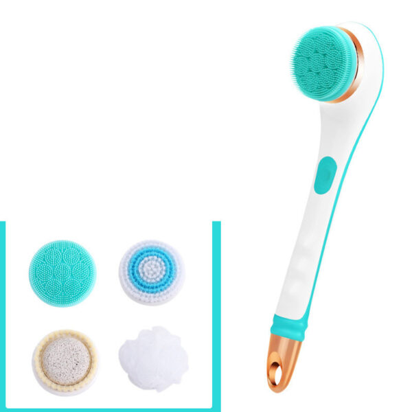 Electric Bath Brush Silicone Back Scrubber USB Rechargeable 2 Speeds Rotating Shower Brush Spa Waterproof Body Cleaning Brush - Image 8