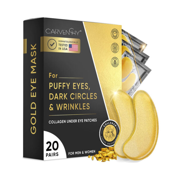 Eye Bag Removal Wrinkle Lifting And Tightening 24K Gold Eye Mask Patch - Image 6