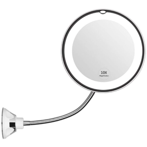 360 Swivel 10x Magnifying Bright LED Lighted Makeup Mirror - Image 10