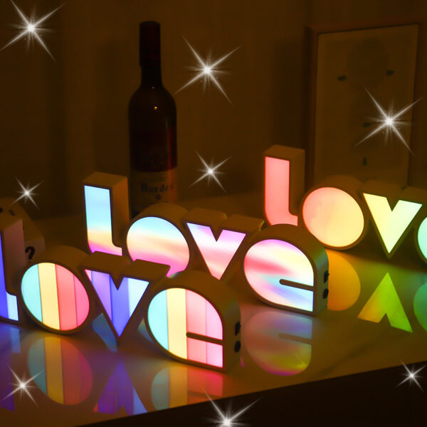 Valentines Day Decor LED LOVE Light Valentines Day Gift For Girlfriend Bithday Wedding Party Decoration Romantic Wedding Decor - Image 7