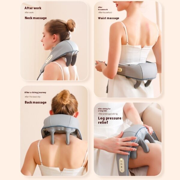 Neck Massager Dredge Kneading Hot Compress Multifunctional - Image 4