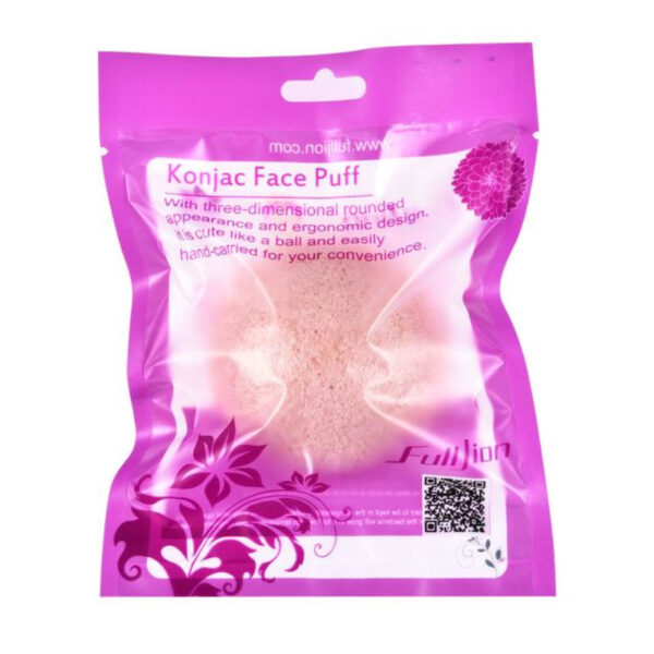 Natural Round Shap Konjac Sponge Face Cleaning Sponge - Image 7