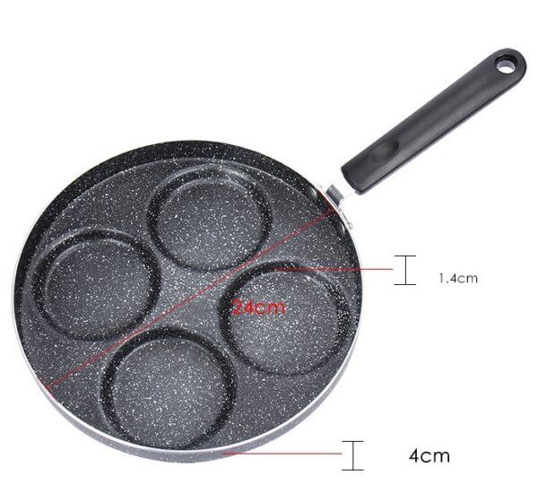 Egg Frying Pan Nonstick Pancake Pans 4-Cups Cookware Pancake Pan Egg Pan Suitable For Gas Stove - Image 5