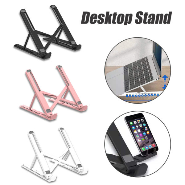 Laptop Vertical Liftable Folding Computer Stand - Image 7