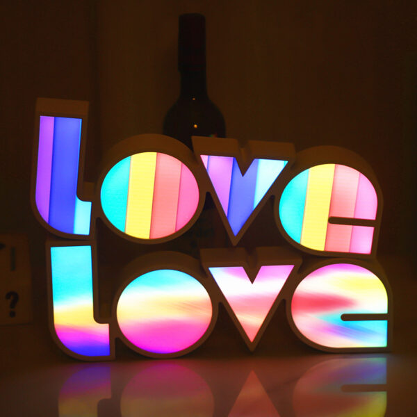 Valentines Day Decor LED LOVE Light Valentines Day Gift For Girlfriend Bithday Wedding Party Decoration Romantic Wedding Decor - Image 6