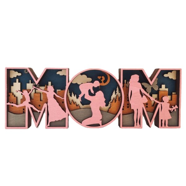 Mothers Day Fathers Day Wooden Crafts Decoration Creative Home Decoration - Image 4