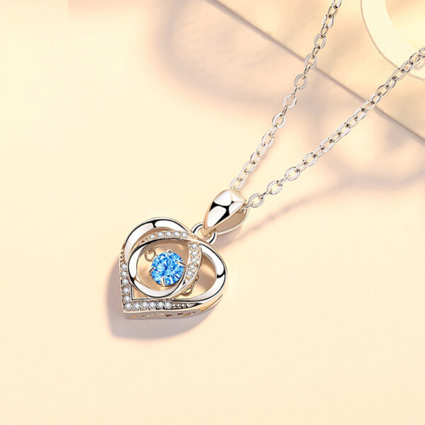 Beating Heart Necklace Women's Korean-style Elegant Smart Heart-shaped Collarbone Necklace Valentine's Day Gift Pendant - Image 9