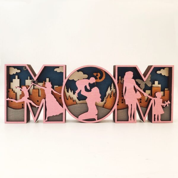 Mothers Day Fathers Day Wooden Crafts Decoration Creative Home Decoration - Image 2