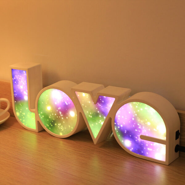 Valentines Day Decor LED LOVE Light Valentines Day Gift For Girlfriend Bithday Wedding Party Decoration Romantic Wedding Decor - Image 2