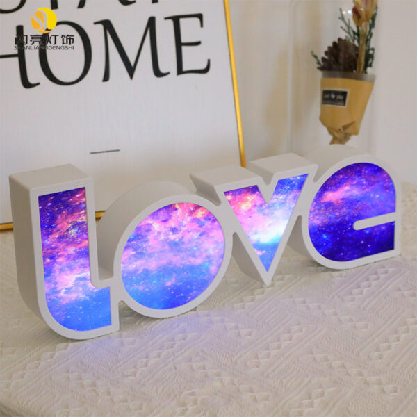 Valentines Day Decor LED LOVE Light Valentines Day Gift For Girlfriend Bithday Wedding Party Decoration Romantic Wedding Decor - Image 3