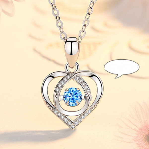 Beating Heart Necklace Women's Korean-style Elegant Smart Heart-shaped Collarbone Necklace Valentine's Day Gift Pendant - Image 7