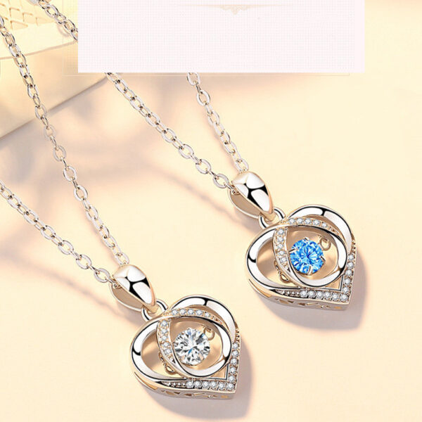 Beating Heart Necklace Women's Korean-style Elegant Smart Heart-shaped Collarbone Necklace Valentine's Day Gift Pendant - Image 5